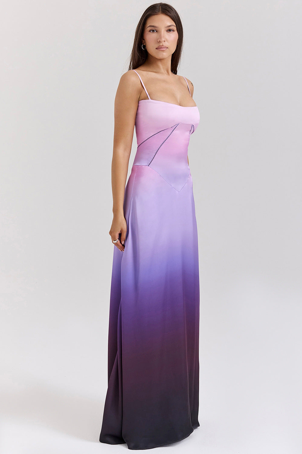 VelluraPetite Sling Backless Long Dress