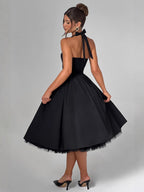 VelluraPetite Puffy Mesh Dress for Women