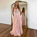 VelluraPetite Strapless Slim Fit Evening Dress with Slit