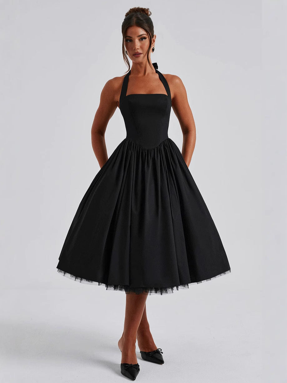 VelluraPetite Puffy Mesh Dress for Women