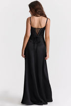 VelluraPetite Sling Backless Long Dress