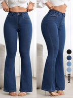 VelluraPetite High-Waist Flared Pants