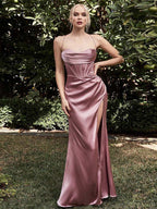 VelluraPetite Sleeveless Bodycon Slit Dress