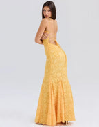 VelluraPetite Jacquard Embossed Fishtail Slim Fit Dress
