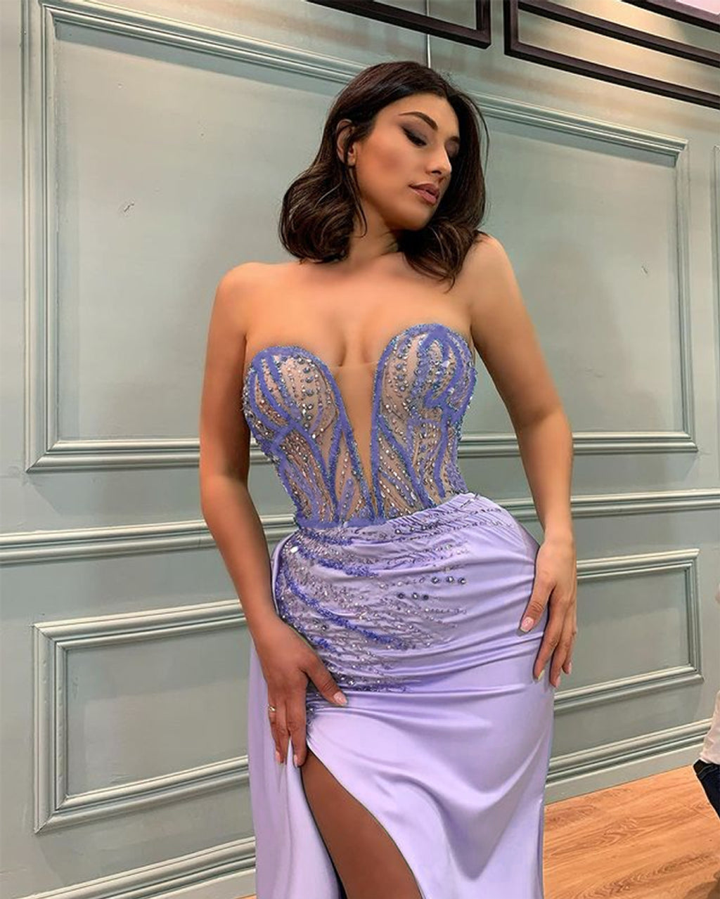 VelluraPetite Elegant Long Evening Dress
