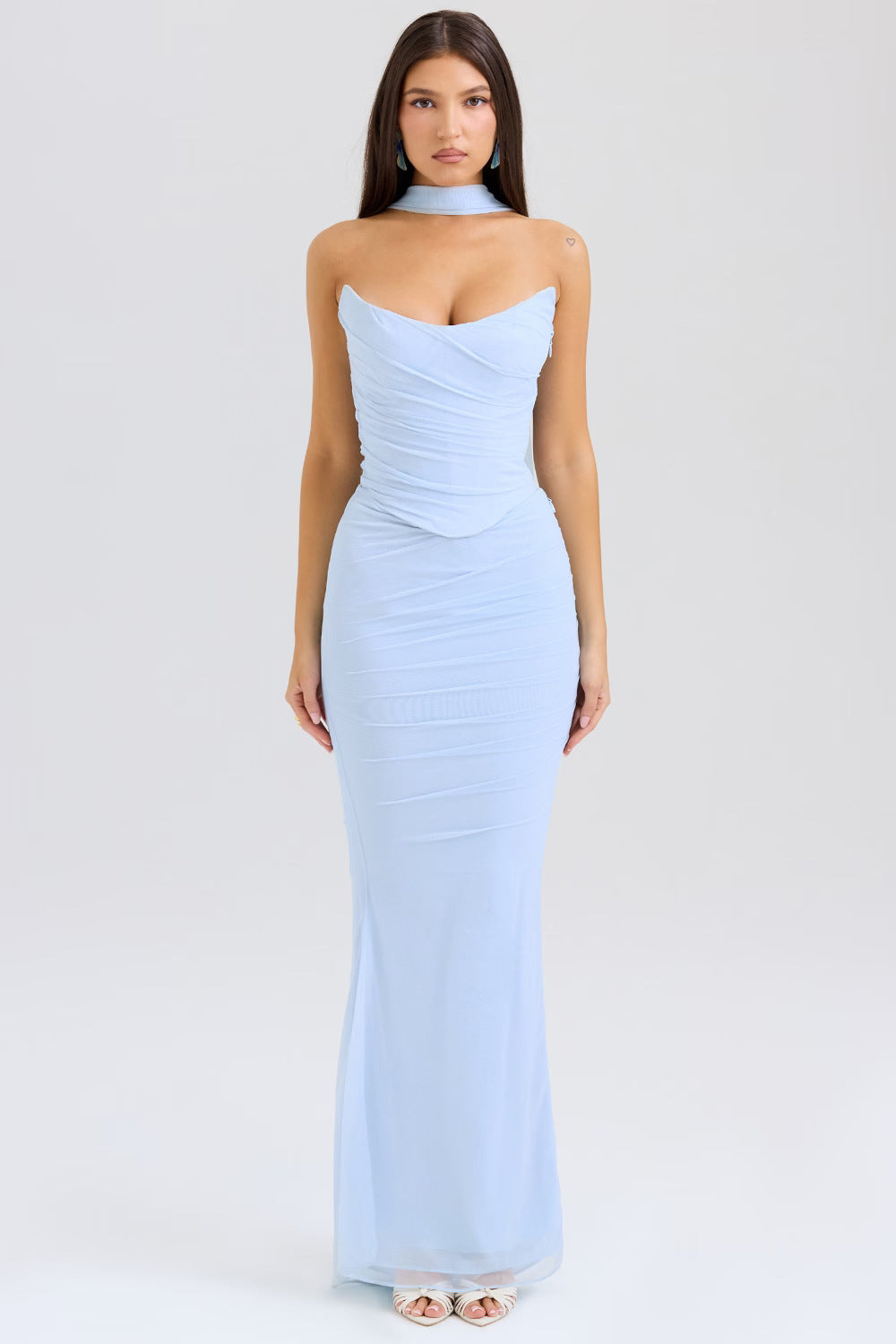 VelluraPetite Tube Top & Pencil Skirt Set