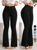 VelluraPetite High-Waist Flared Pants