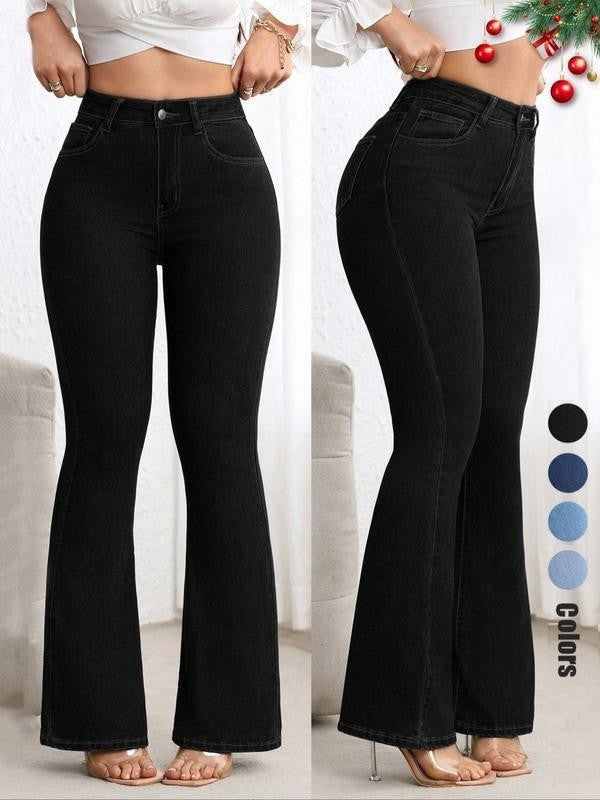 VelluraPetite High-Waist Flared Pants