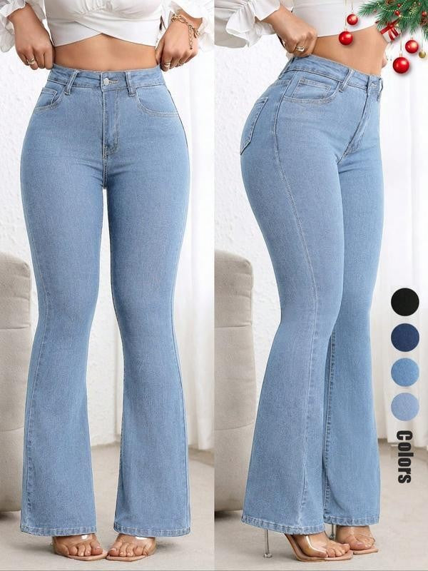 VelluraPetite High-Waist Flared Pants