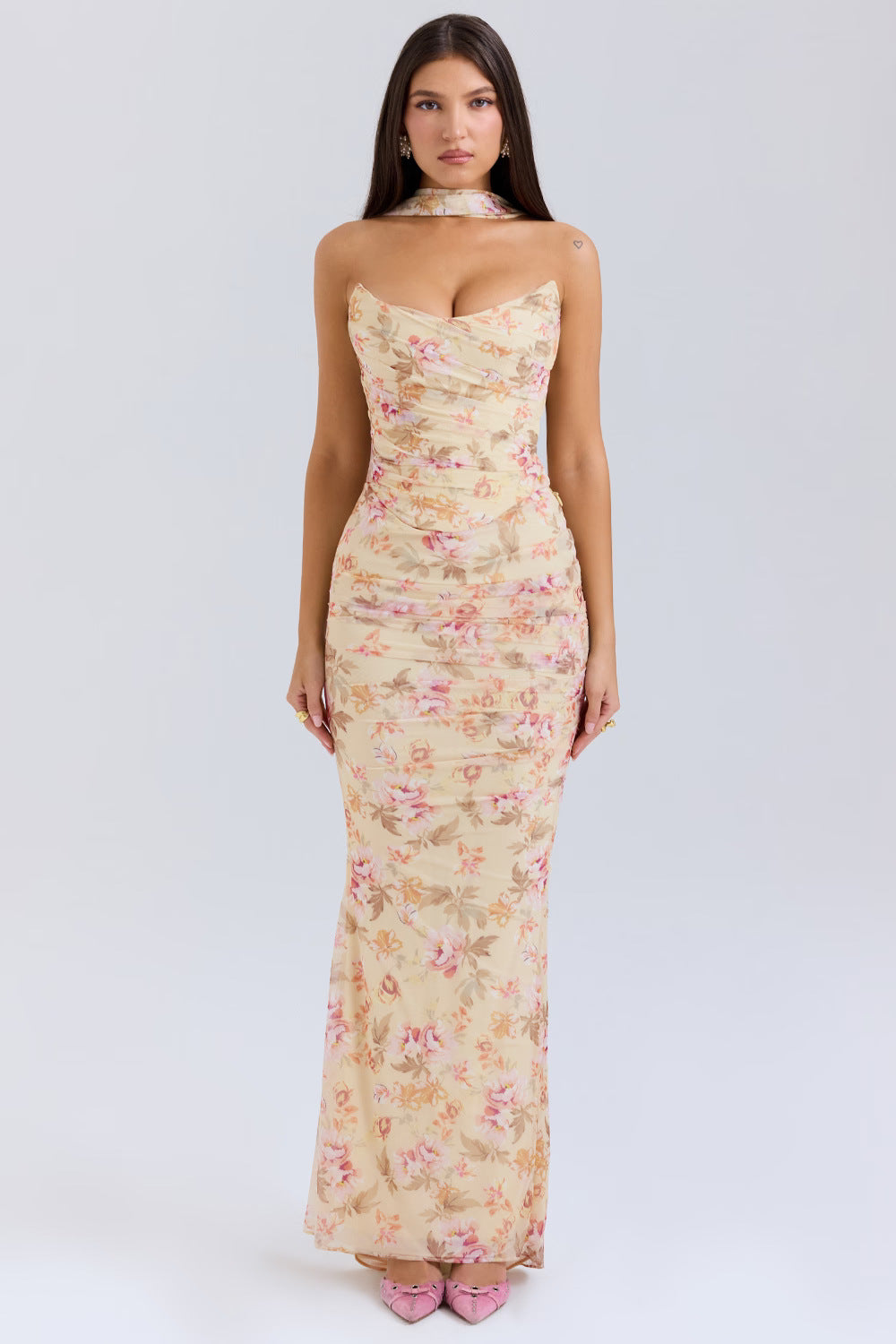 VelluraPetite Tube Top & Pencil Skirt Set