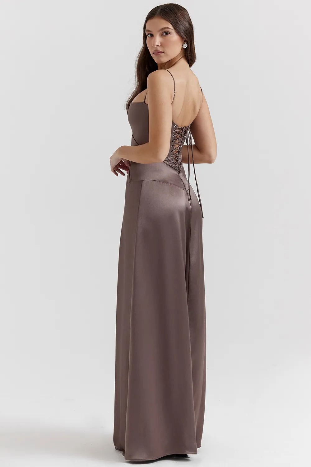 VelluraPetite Sling Backless Long Dress