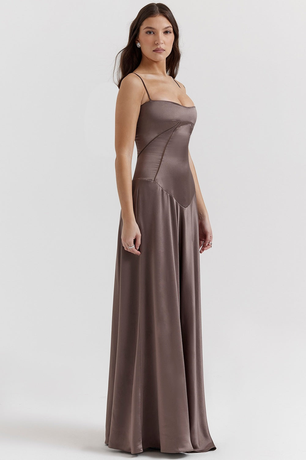 VelluraPetite Sling Backless Long Dress