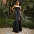 VelluraPetite Sleeveless A-Line Gothic-Inspired Dress