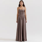 VelluraPetite Sling Backless Long Dress