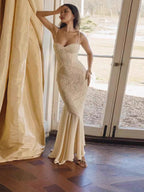 VelluraPetite French-Inspired Lace Sling Dress