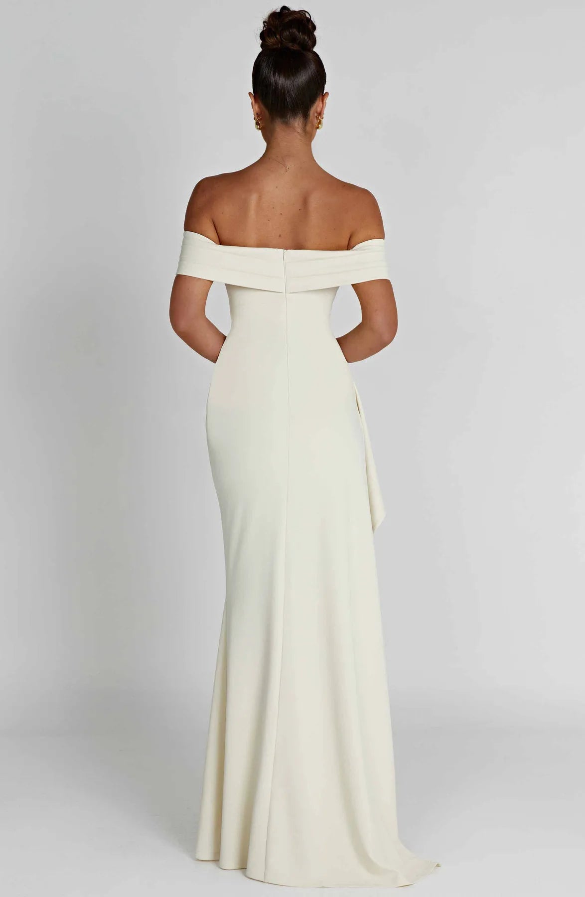 VelluraPetite Summer Tube Top Backless Slit Long Dress