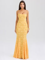 VelluraPetite Jacquard Embossed Fishtail Slim Fit Dress