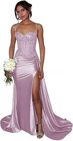 VelluraPetite Elegant Strapless Evening Gown